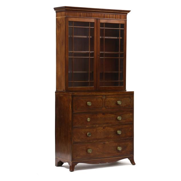 george-iii-mahogany-bureau-bookcase