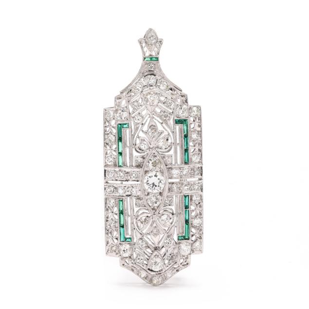 platinum-and-diamond-brooch-pendant