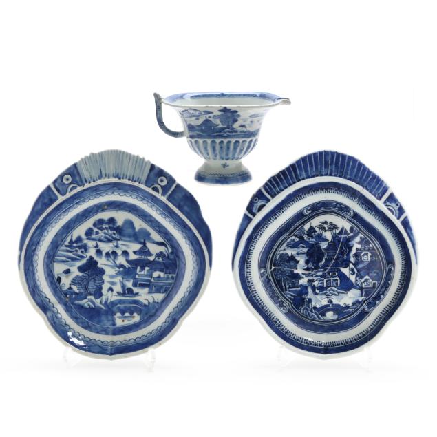 a-group-of-chinese-export-porcelain-canton-serving-items