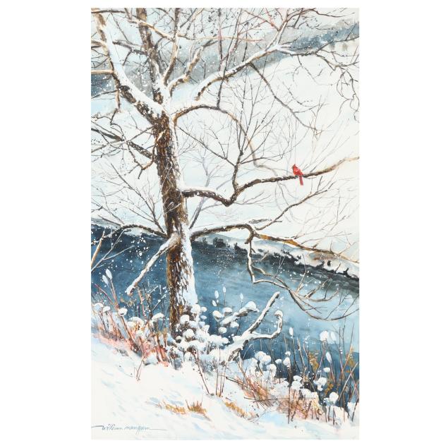 william-mangum-nc-b-1924-cardinal-in-the-snow