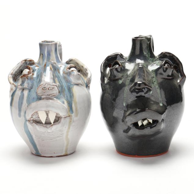 m-l-owens-seagrove-nc-two-face-jugs