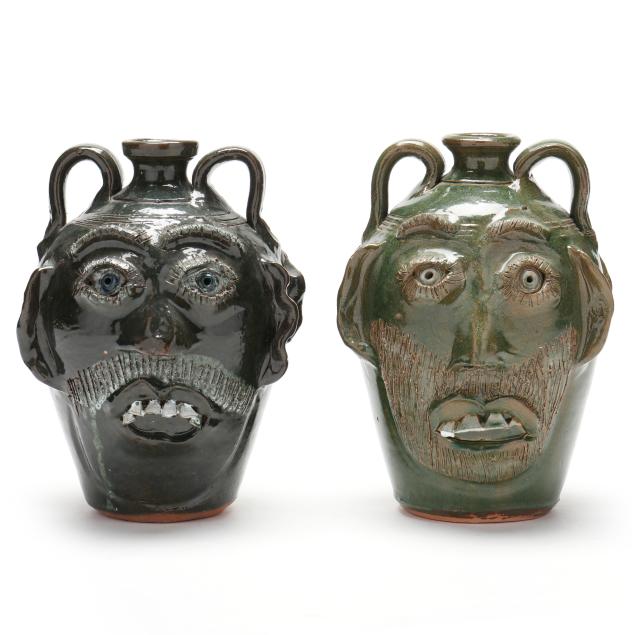 bobby-ferguson-gillsville-ga-two-double-sided-face-jugs