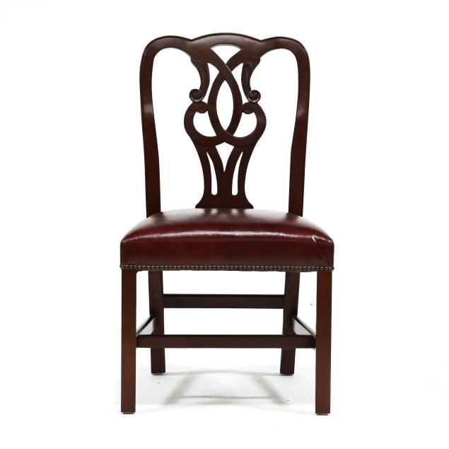 baker-chippendale-style-mahogany-side-chair