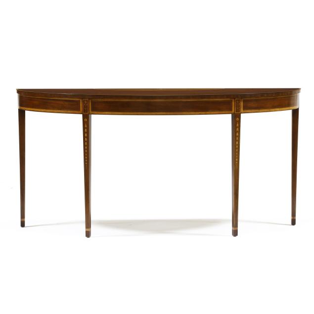 kittinger-federal-style-inlaid-bow-front-console-table