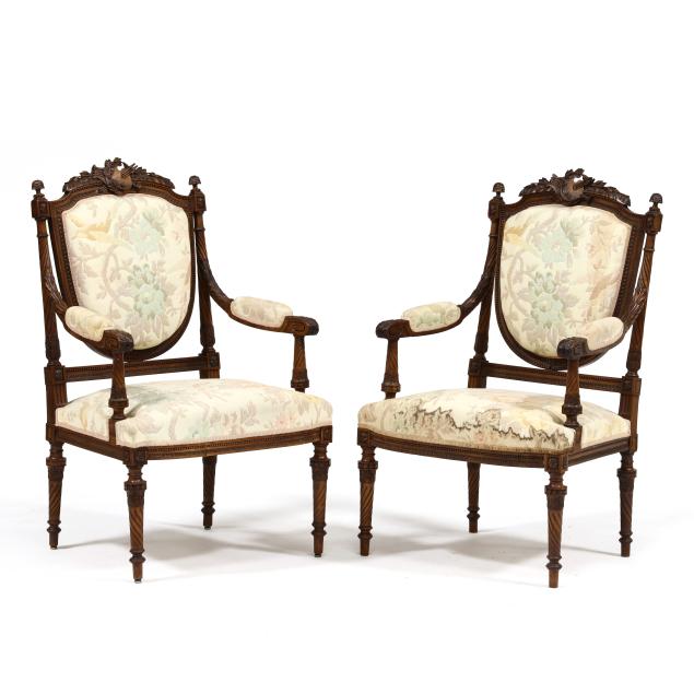 pair-of-louis-xvi-style-carved-walnut-fauteuil-featuring-artist-s-palette