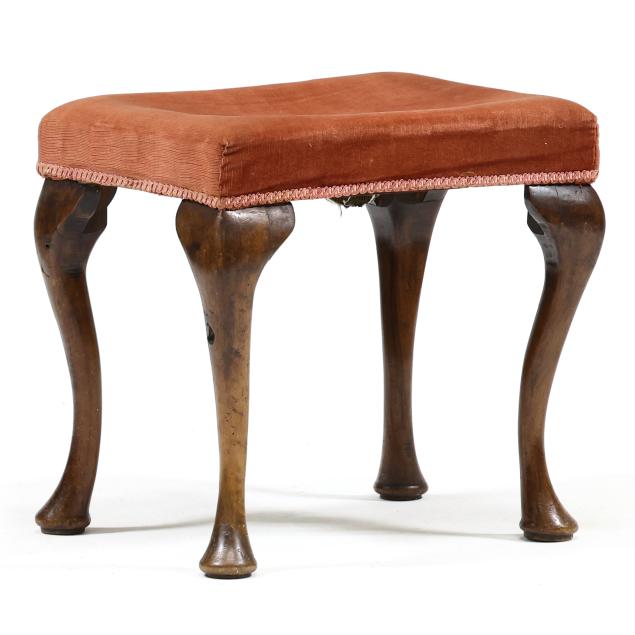 antique-queen-anne-style-walnut-stool