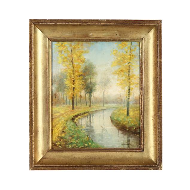 french-school-mid-20th-century-landscape-with-autumn-trees-signed