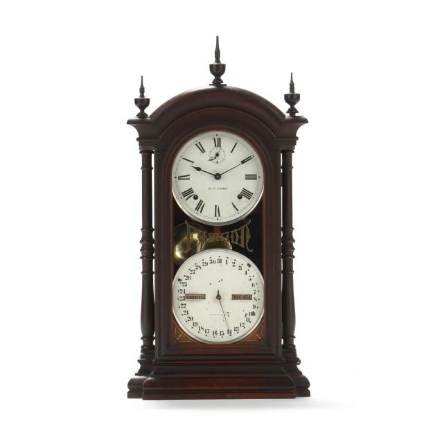 seth-thomas-fashion-double-dial-calendar-clock-no-4