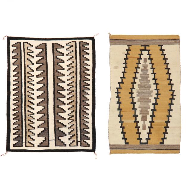 two-navajo-saddle-blankets