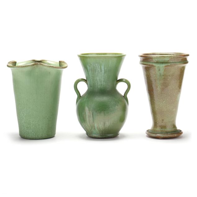 royal-crown-pottery-chatham-county-nc-three-vases