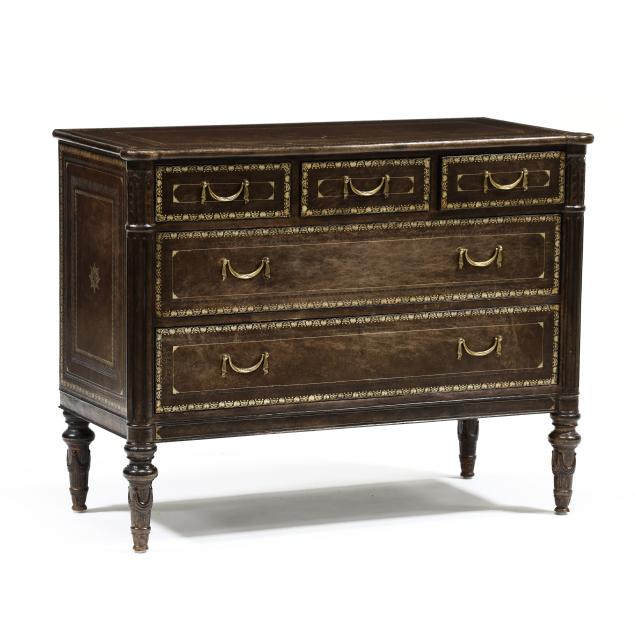 maitland-smith-louis-xvi-style-leather-wrapped-commode