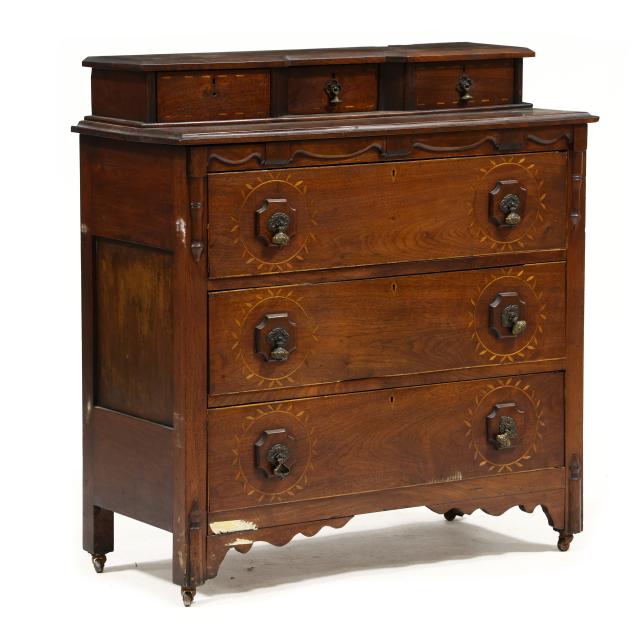 american-late-federal-inlaid-walnut-chest-of-drawers