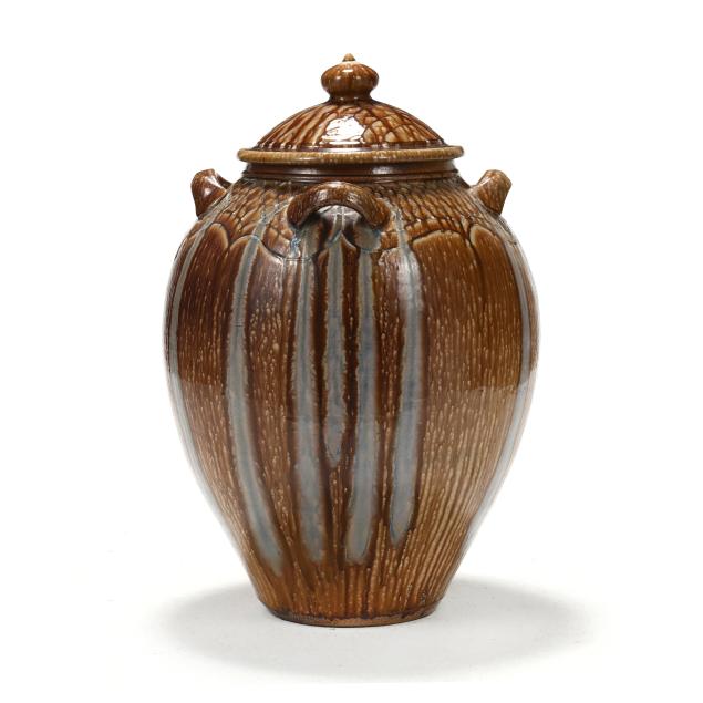 daniel-johnston-seagrove-nc-monumental-lidded-floor-jar