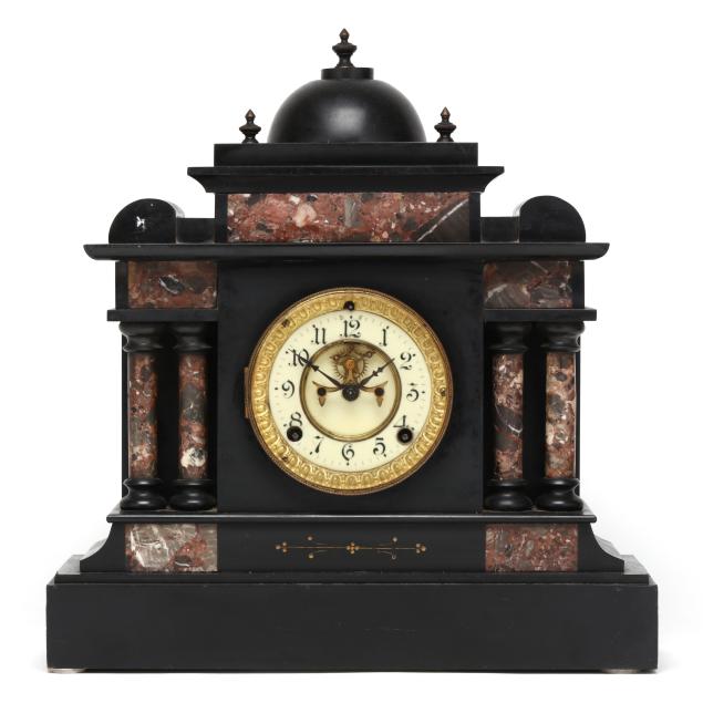 ansonia-slate-and-marble-open-escapement-mantle-clock