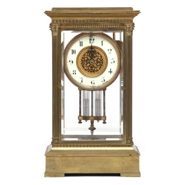 antique-bronze-and-crystal-regulator-clock