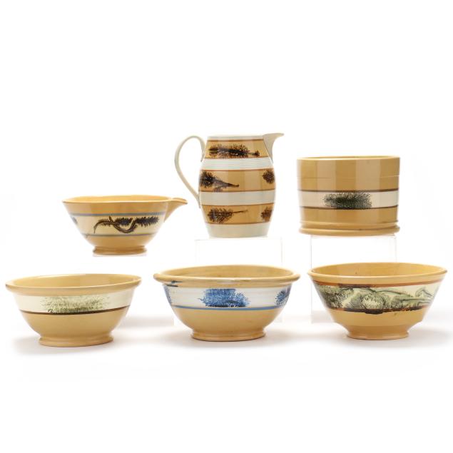 collection-of-mocha-ware-i-seaweed-i-serving-items