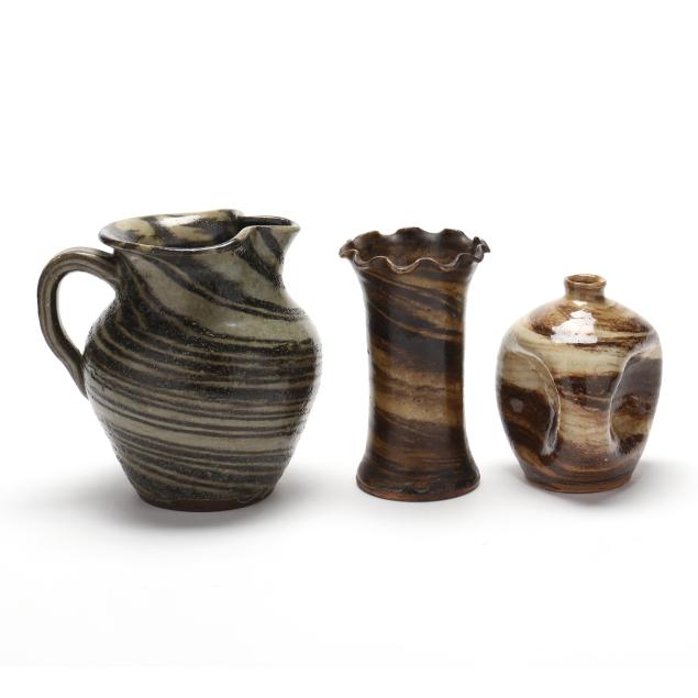 propst-pottery-lincoln-county-nc-three-swirl-examples