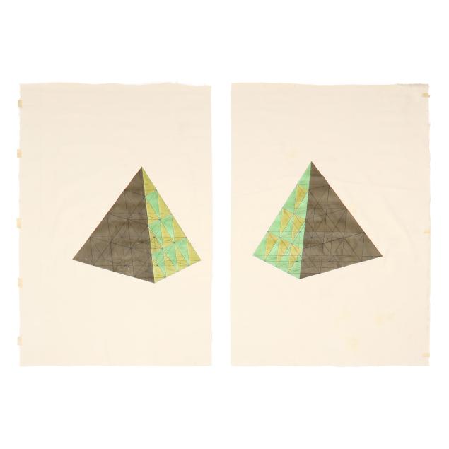 john-hiigli-american-1943-2017-pair-of-pyramidal-paintings