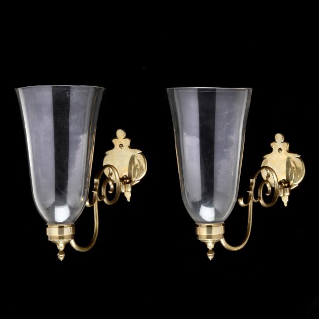 ball-ball-pair-of-colonial-style-brass-and-glass-sconces