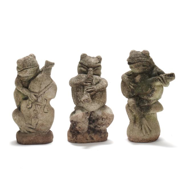 set-of-three-cast-stone-frog-musicians