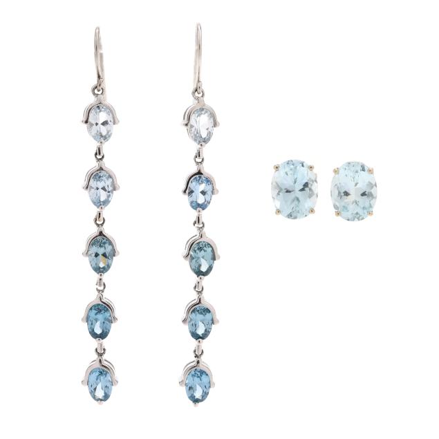 two-pairs-of-gem-set-earrings