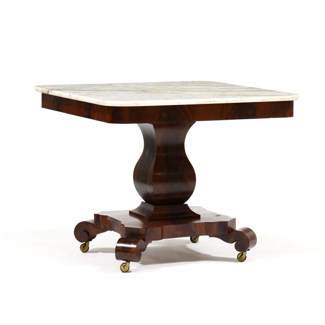 american-classical-marble-top-mahogany-center-table