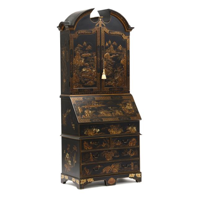 contemporary-chinoiserie-secretary-bookcase