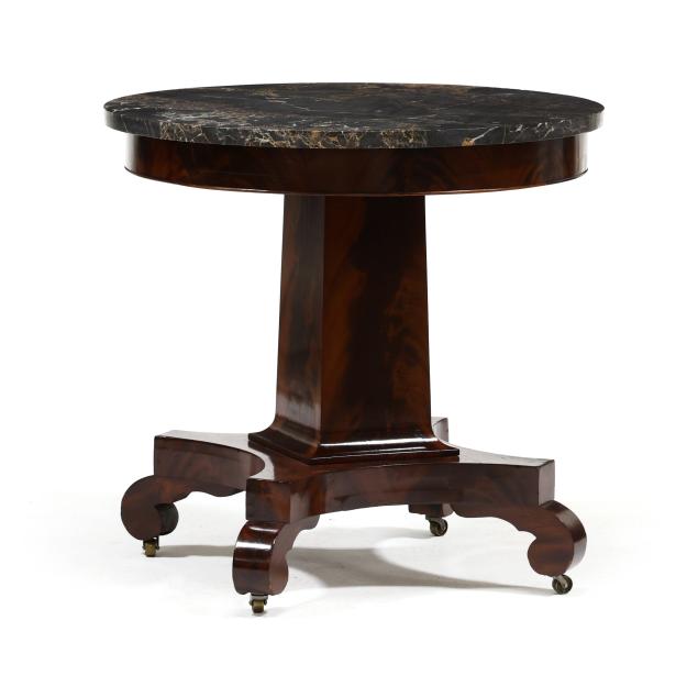 american-classical-mahogany-marble-top-center-table