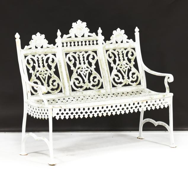 victorian-style-cast-iron-garden-bench