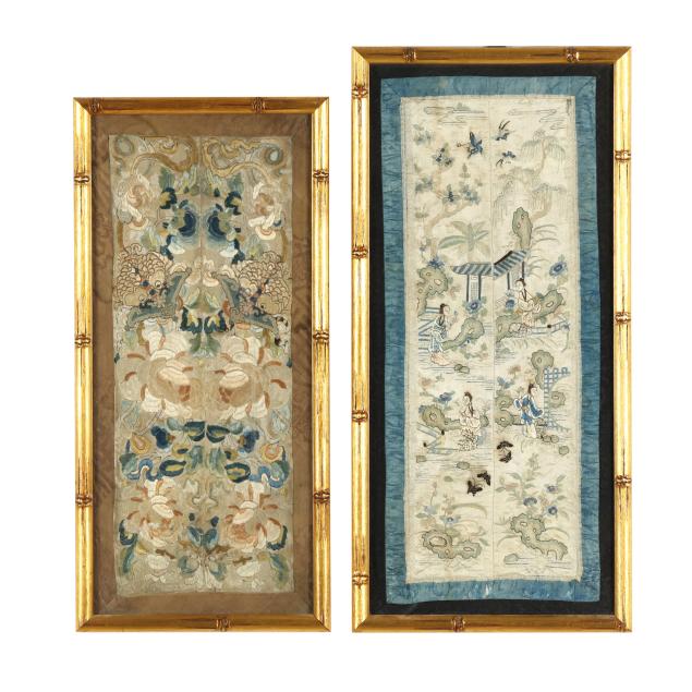 two-chinese-framed-silk-embroidered-sleeve-panels