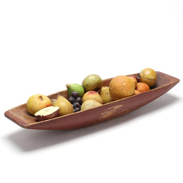 a-vintage-painted-dough-bowl-with-collection-of-stone-fruit