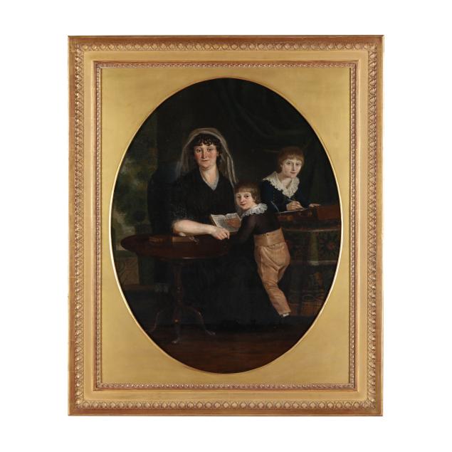 english-school-mid-19th-century-portrait-of-a-mother-teaching-her-children