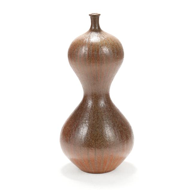 donna-craven-seagrove-nc-large-double-gourd-floor-vase