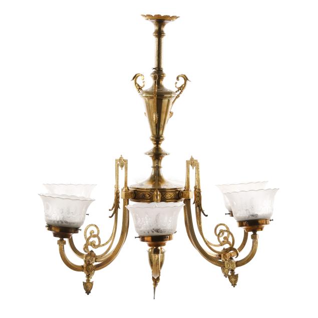 antique-belle-epoque-six-light-brass-gasolier