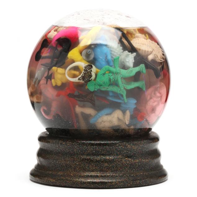 mark-soppeland-american-b-1952-i-pandora-s-box-i-snow-globe-sculpture