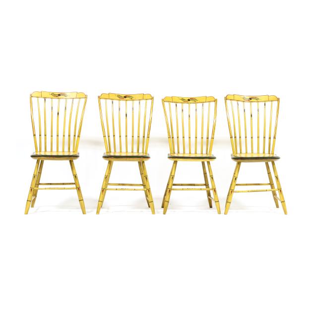 set-of-four-new-england-painted-windsor-side-chairs