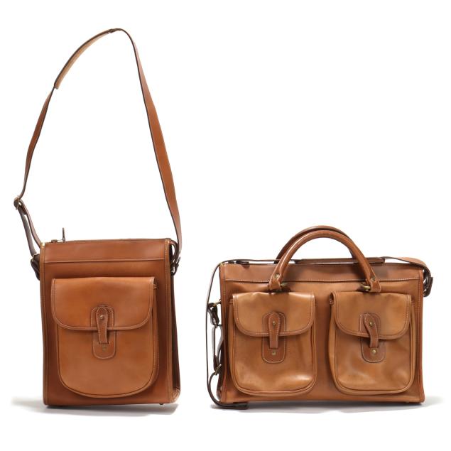 two-marley-hodgson-for-ghurka-leather-bags