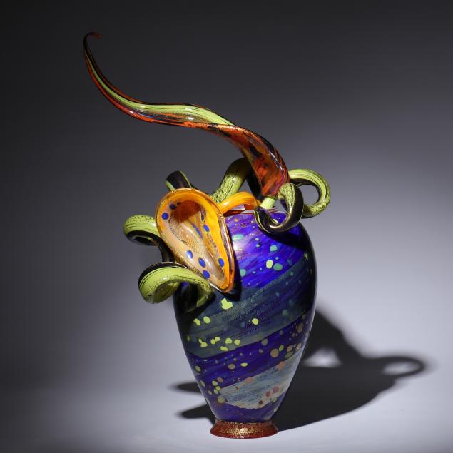 dale-chihuly-american-b-1941-cobalt-orange-and-yellow-venetian-vase