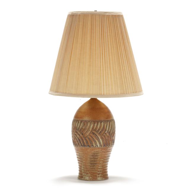 clyde-gobble-nc-1932-2014-pottery-table-lamp