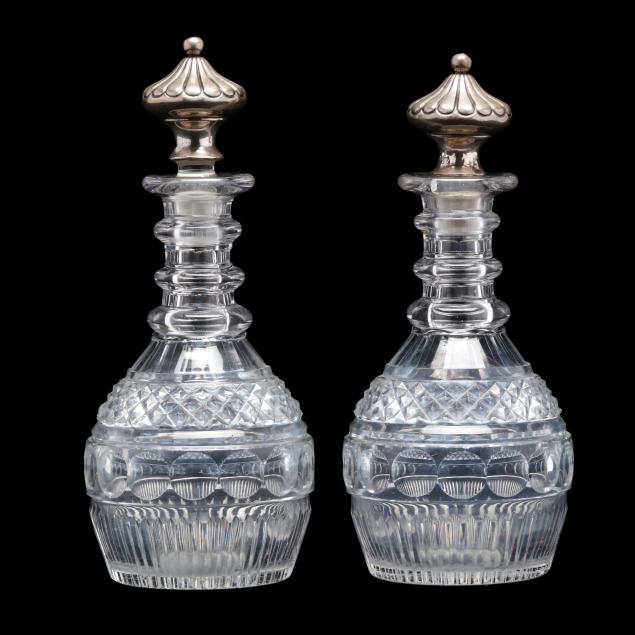 pair-of-antique-american-sterling-silver-mounted-cut-crystal-decanters