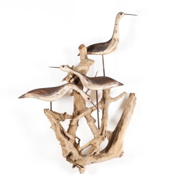 kenneth-roy-coghill-va-1954-2015-shorebird-decoy-group-wall-display