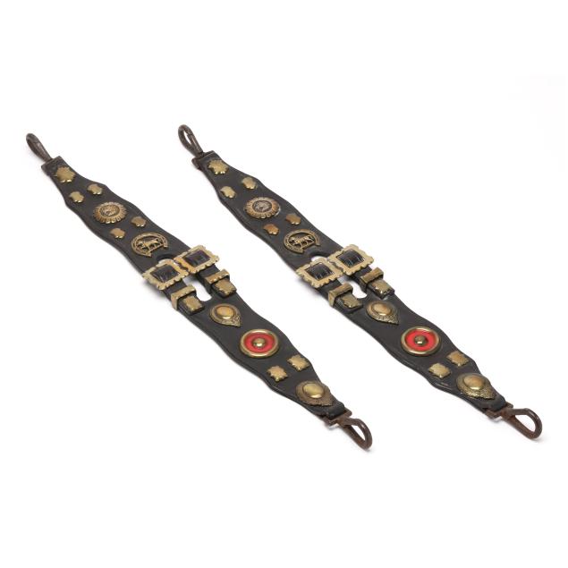 pair-of-vintage-horse-brasses-mounted-on-leather-straps