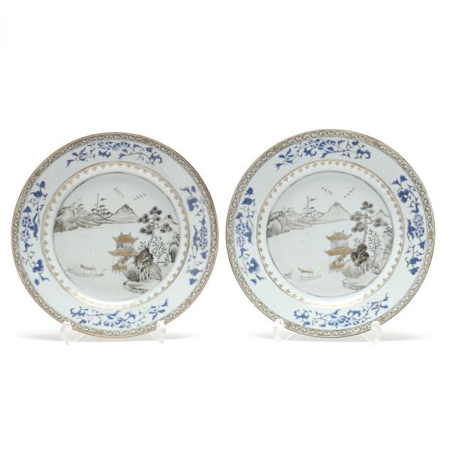 a-pair-of-chinese-export-plates-with-grisaille-landscapes