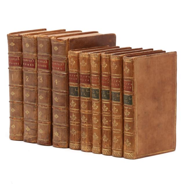 two-sets-of-english-18th-century-leather-bound-books