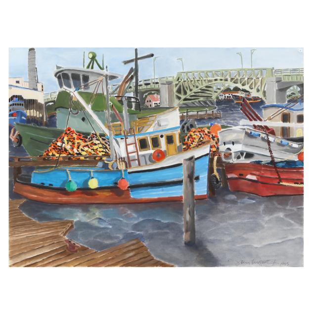 joey-kirkpatrick-american-b-1952-harbor-scene