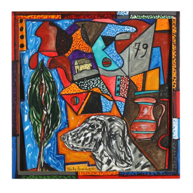 italo-scanga-italian-american-1932-2001-untitled-abstract-with-dog-s-head