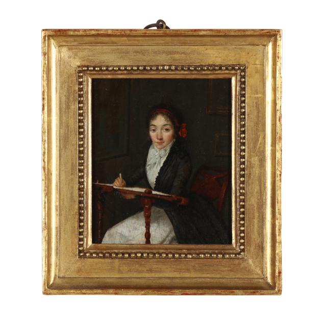 english-school-early-19th-century-miniature-portrait-of-a-woman-at-a-drafting-table