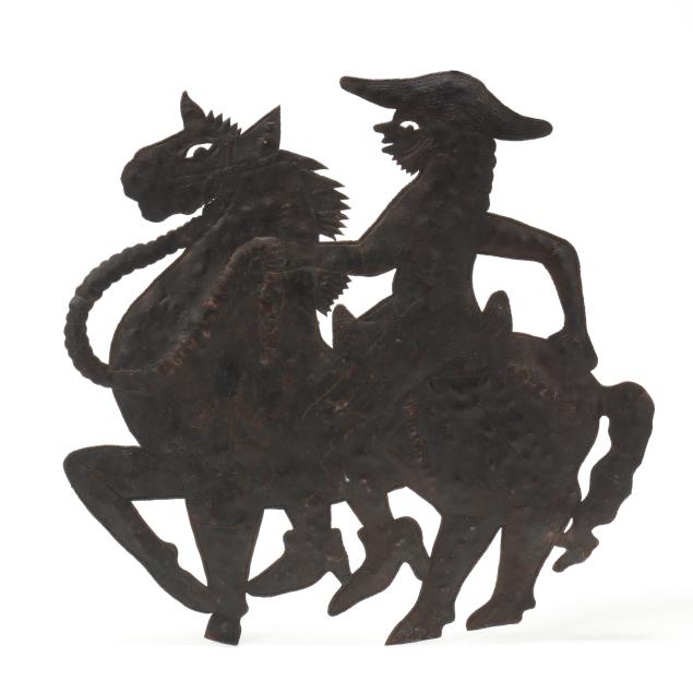 jonas-balan-haitian-b-1956-cut-metal-figure-of-horse-and-rider