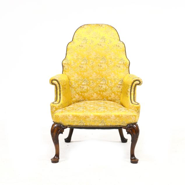 irish-queen-anne-style-carved-mahogany-barrel-back-armchair