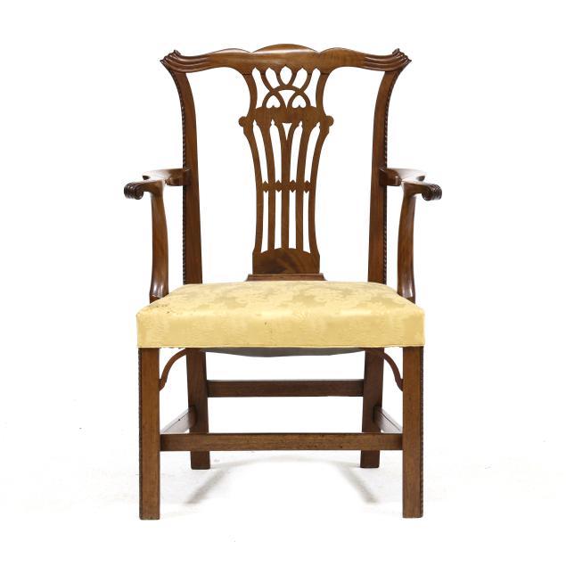 english-chippendale-carved-mahogany-armchair